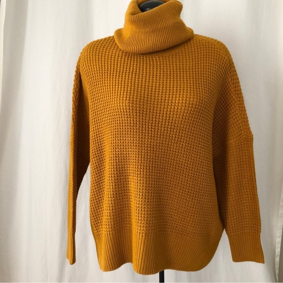 Vero Moda caramel oversized cowl neck knit sweater. Size S. - Picture 1 of 11